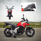 Elektrinis motociklas vaikams Honda, 3-6 metų, raudonas