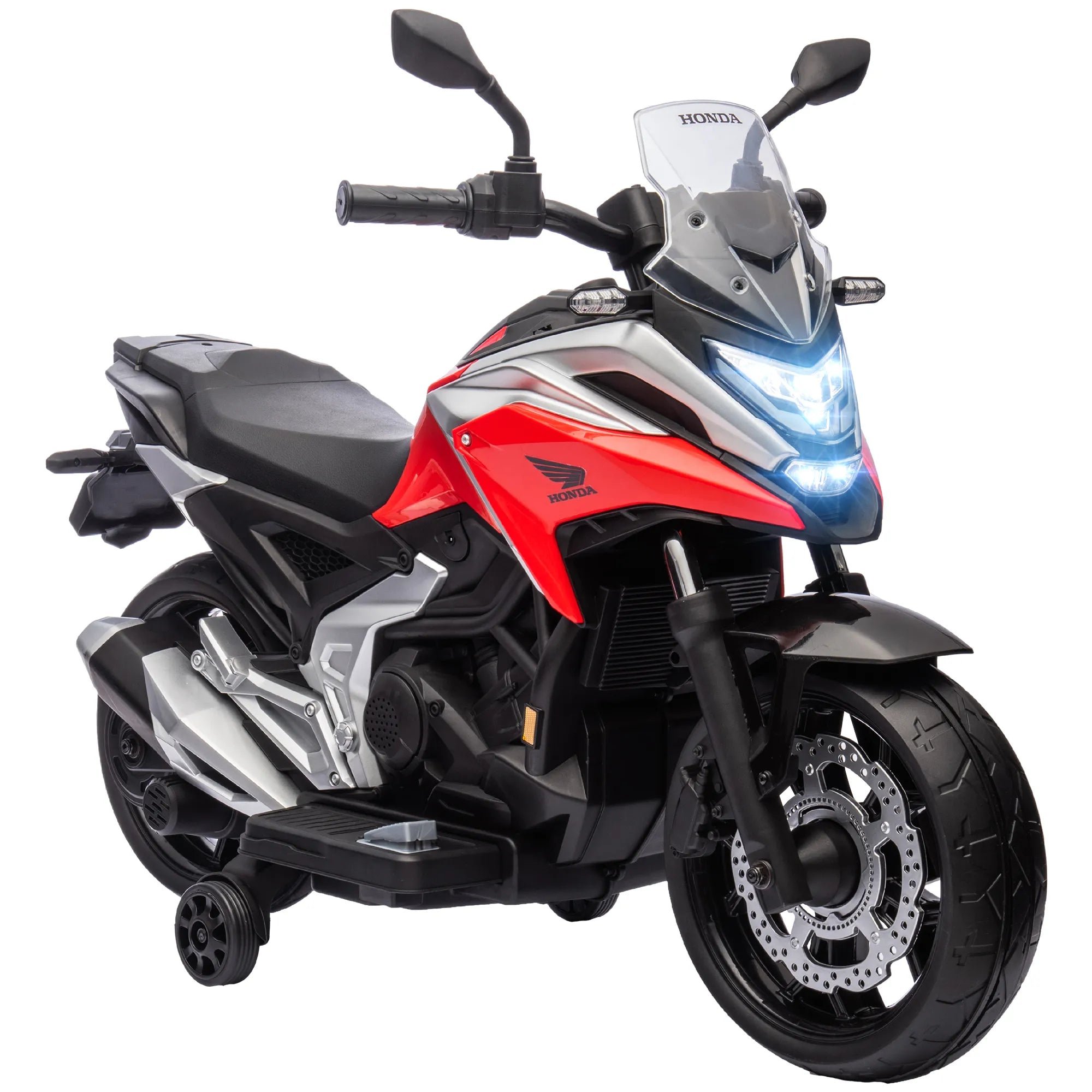 Elektrinis motociklas vaikams Honda, 3-6 metų, raudonas