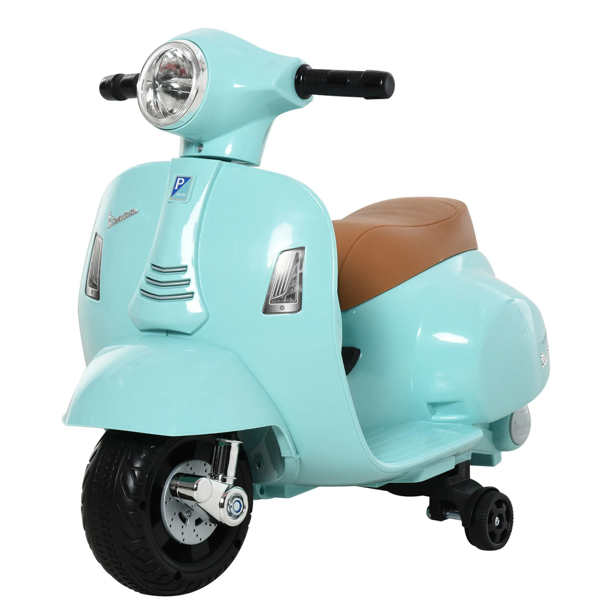 Elektrinis motociklas Vespa 18–36 mėn. vaikams, žalias