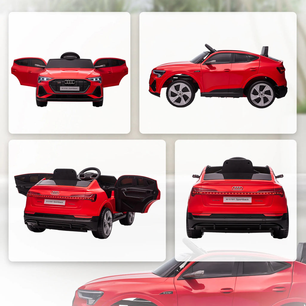 Elektrinis vaikiškas automobilis, 3–5 metų vaikams, iki 25 kg, raudonas
