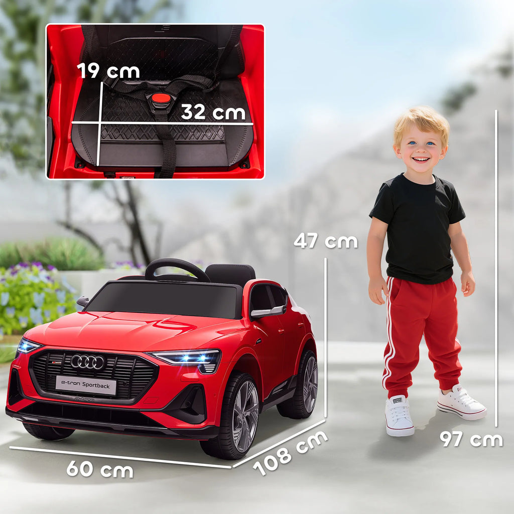Elektrinis vaikiškas automobilis, 3–5 metų vaikams, iki 25 kg, raudonas