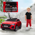 Elektrinis vaikiškas automobilis, 3–5 metų vaikams, iki 25 kg, raudonas