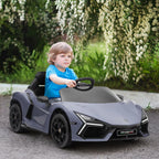 Elektrinis vaikiškas automobilis Lamborghini Revuelto, 3–5 metų vaikams, pilkas