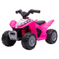 Elektrinis vaikiškas keturratis 1,5–3 metų vaikams, rožinis