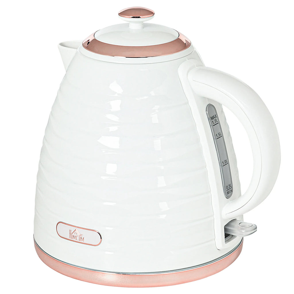 Elektrinis virdulys, 1,7 l, 2200 W, su kalkių filtru, baltas