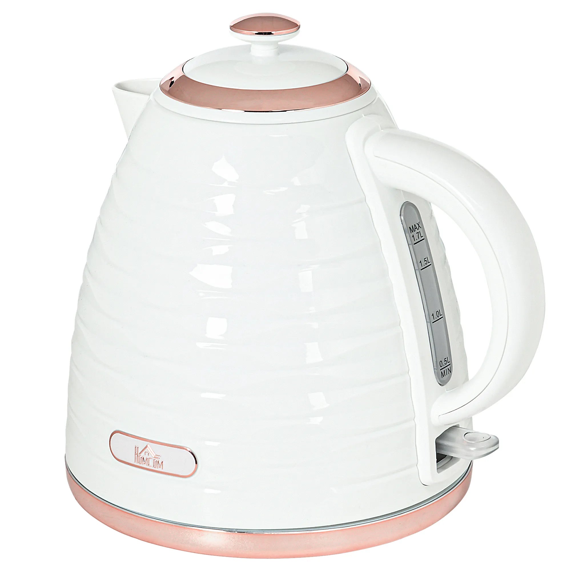 Elektrinis virdulys, 1,7 l, 2200 W, su kalkių filtru, baltas