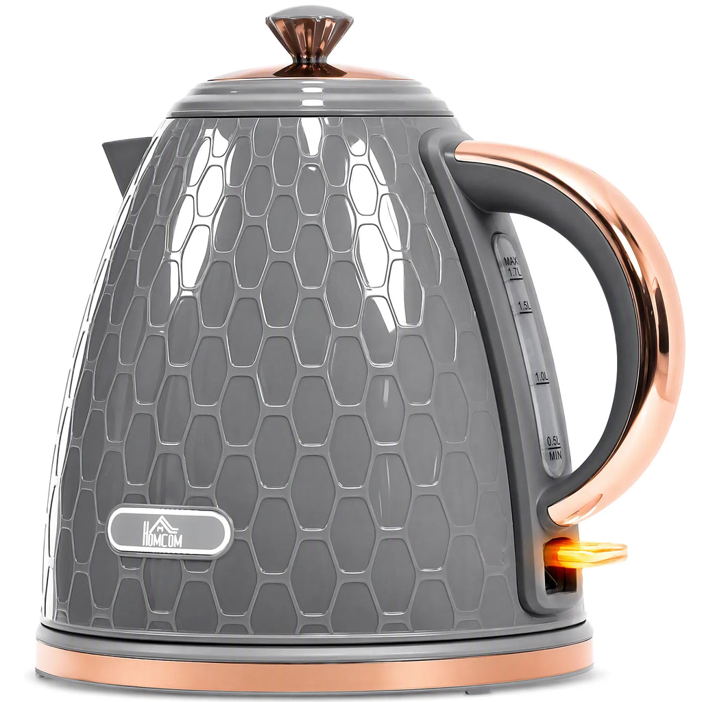 Elektrinis virdulys, 2200W, 1,7L, pilkas