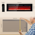 Elektrinis židinys su sieniniu laikikliu ir pulteliu, 1800 W, juodas