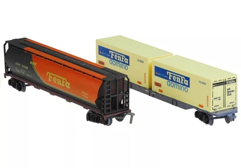 Elektrinių traukinių rinkinys su bėgiais, 100 cm