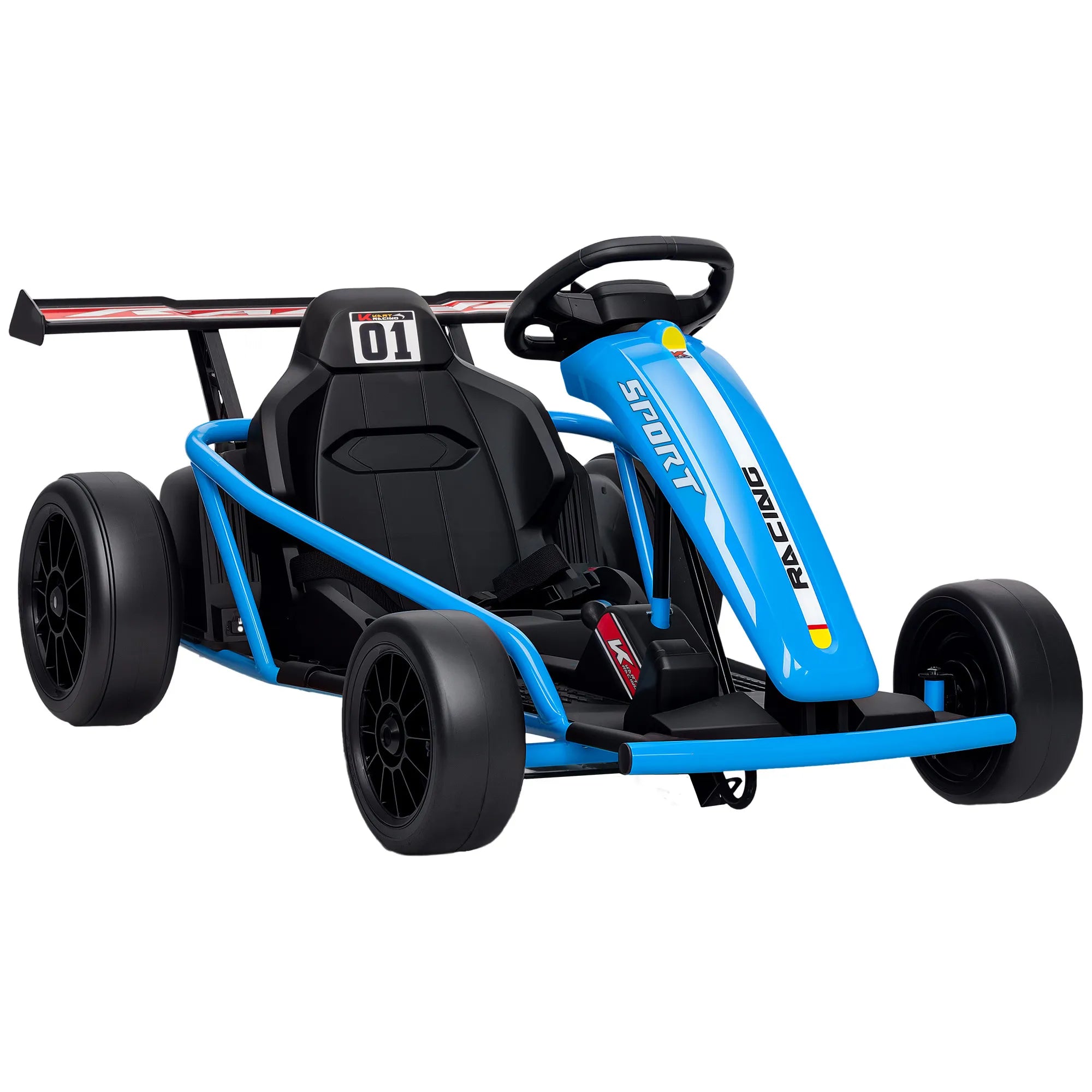 Elektromagnetinis kartingas su drifto funkcija, 8–12 metų vaikams, mėlynas