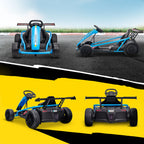 Elektromagnetinis kartingas su drifto funkcija, 8–12 metų vaikams, mėlynas