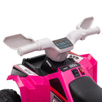 Elektromobilis keturratis vaikams 18-36 mėn. iki 25 kg, rožinis