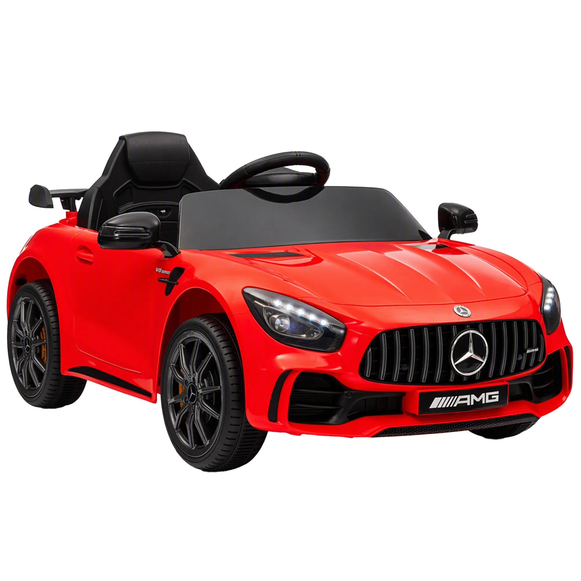 Elektromobilis Mercedes-Benz AMG GTR 3–6 metų vaikams, raudonas