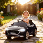 Elektromobilis vaikams Audi Q8 e-tron, 3–4 metų vaikams, juodas