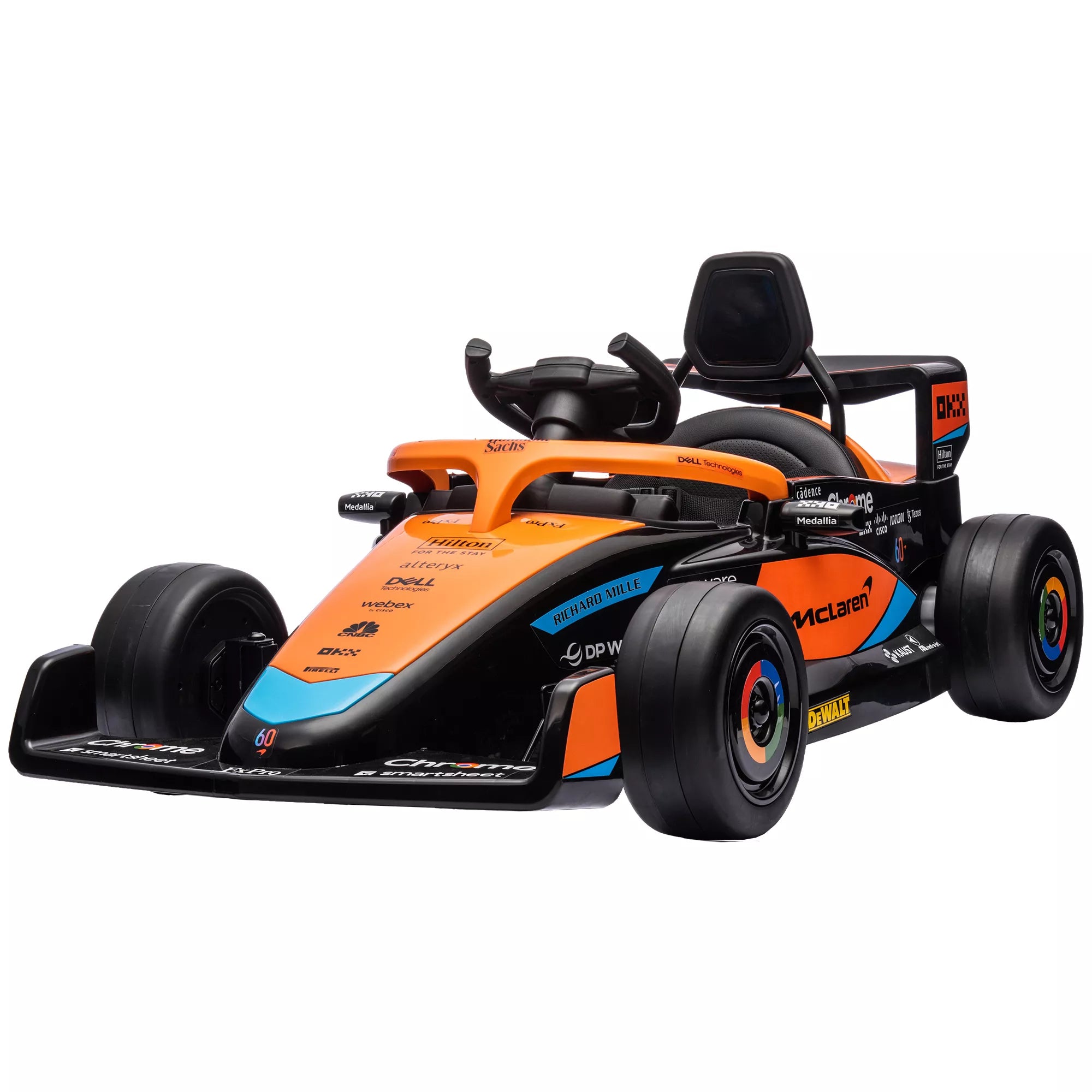 Elektromobilis vaikams McLaren F1, 3–5 metų, oranžinis