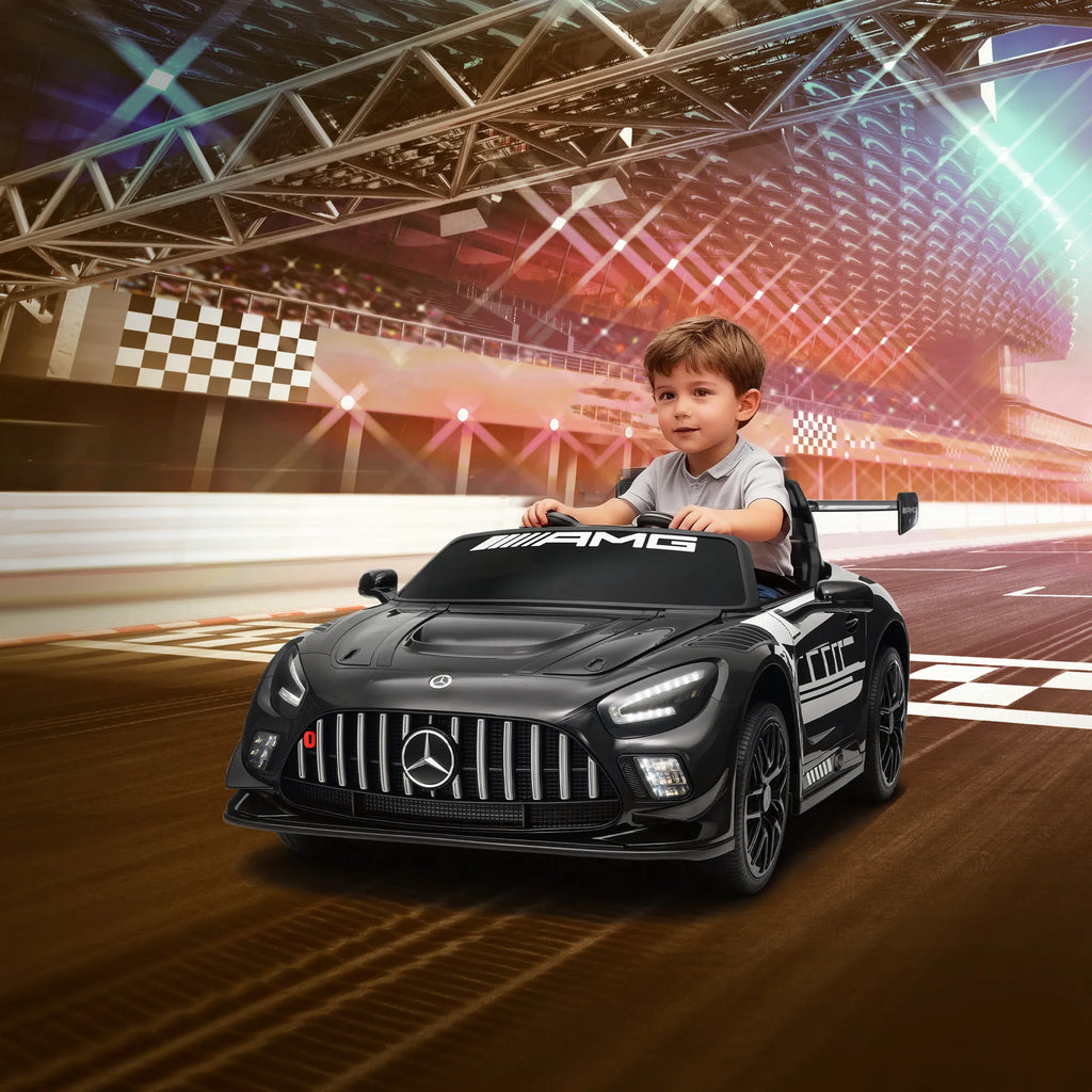 Elektromobilis vaikams Mercedes-AMG, 3–8 metų, juodas