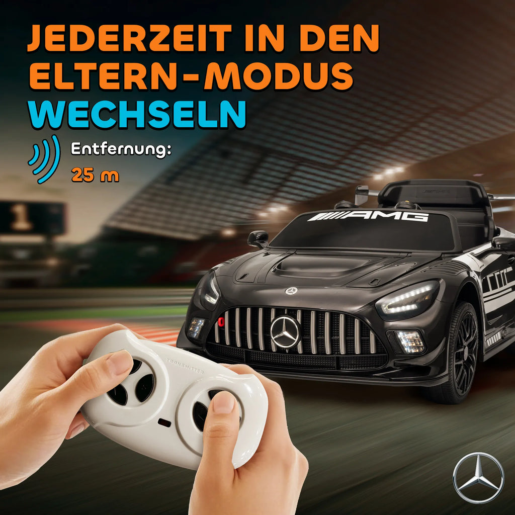 Elektromobilis vaikams Mercedes-AMG, 3–8 metų, juodas