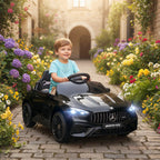 Elektromobilis vaikams Mercedes, iki 25 kg, nuo 3 metų, juodas  12V