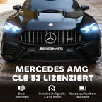Elektromobilis vaikams Mercedes, iki 25 kg, nuo 3 metų, juodas  12V
