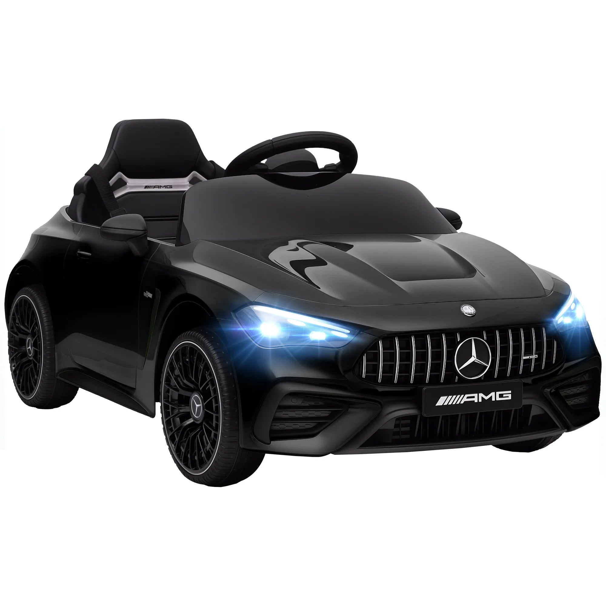 Elektromobilis vaikams Mercedes, iki 25 kg, nuo 3 metų, juodas  12V