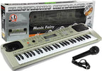Elektroninis klavišinis muzikos instrumentas, 54 klavišai, su mikrofonu, smėlio spalvos