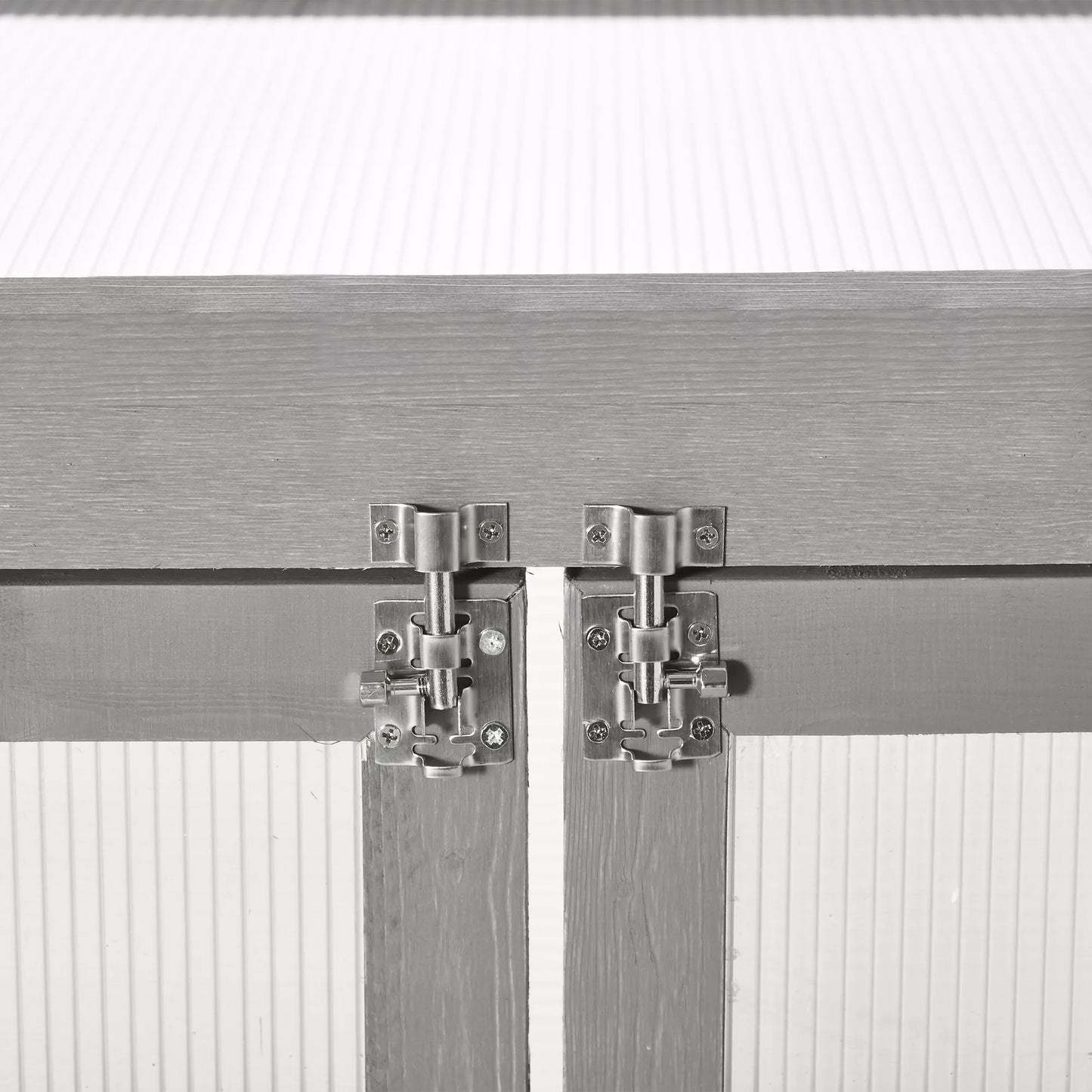 Skaidrus šiltnamis lauko erdvėms, medžio ir polikarbonato, 58 x 44 x 78cm