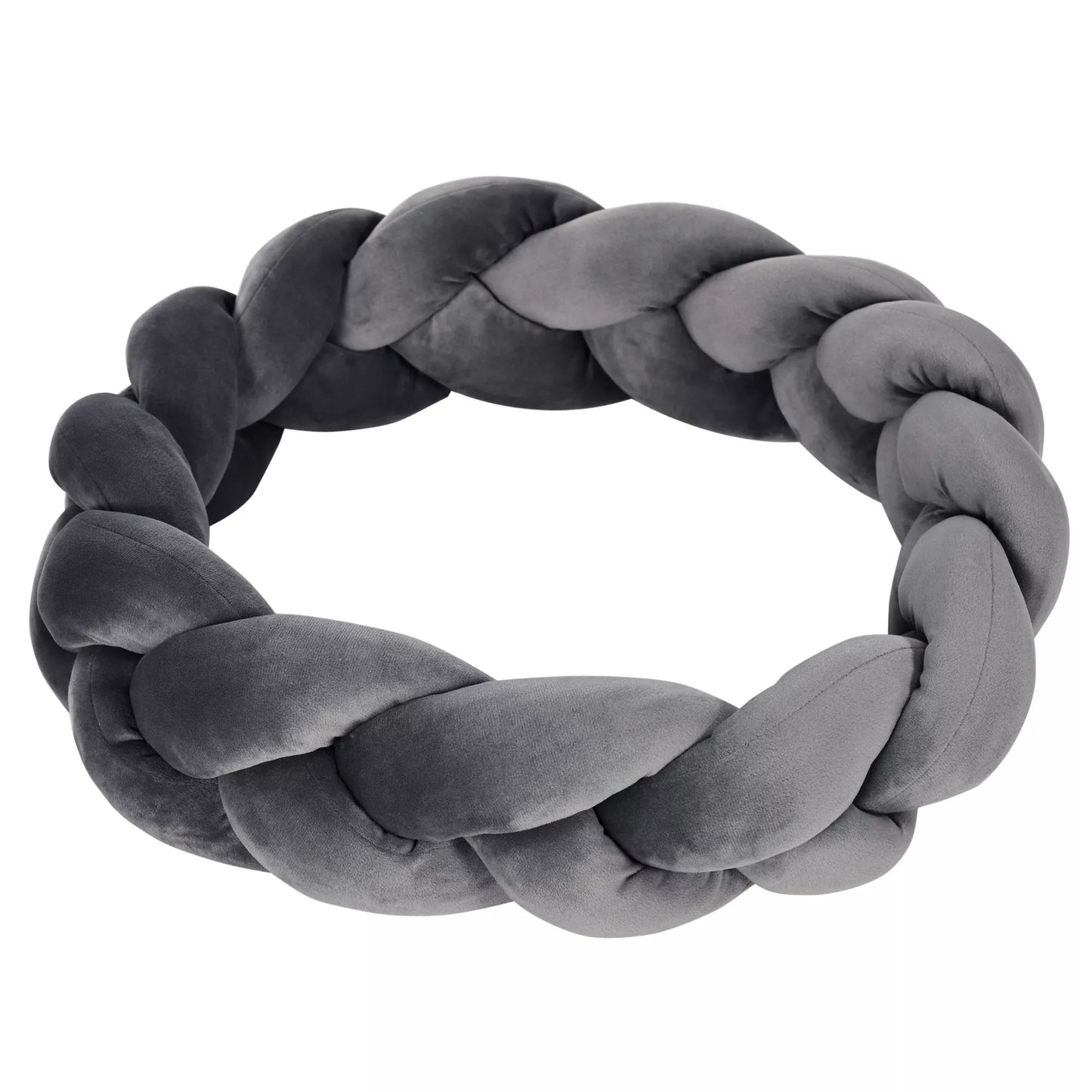 Naminių gyvūnėlių lova su pagalvėle, katės lova, šuns guolis, skalbiama, 55 cm x 55 cm x 14 cm, Pilka