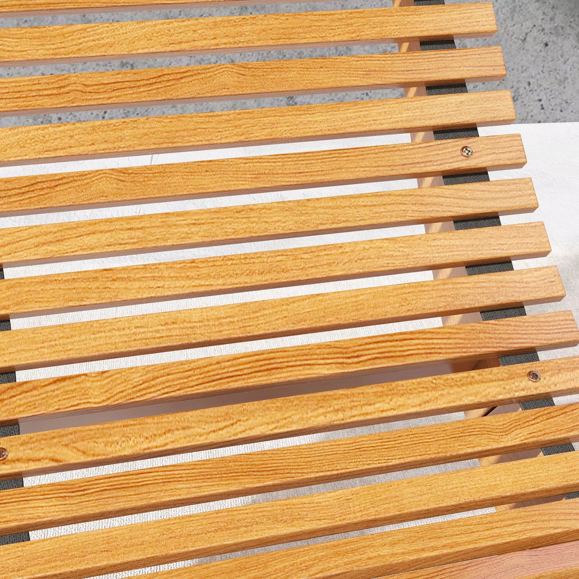 Lauko supynės kėdė, aukšta atlošimo kėdė, reguliuojamas pagrindas, pušies mediena, 130 x 60 x 60 cm, šviesiai ruda