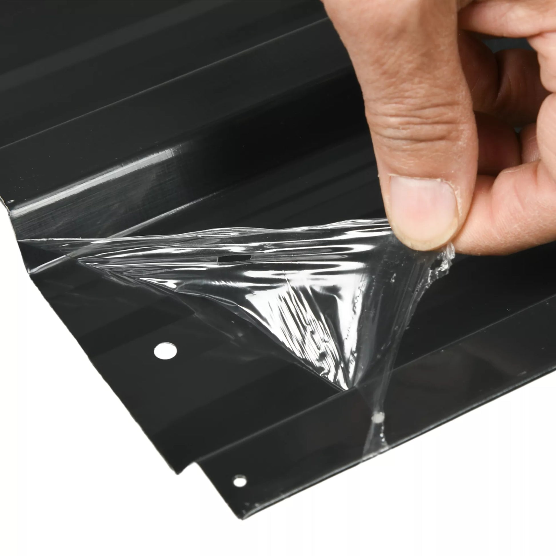 12 vnt. trapecinės skardos 129x45cm 7m² cinkuotos stogo dangos 0,25 mm atsparios oro sąlygoms, tamsiai pilkos spalvos profiliuotos skardos