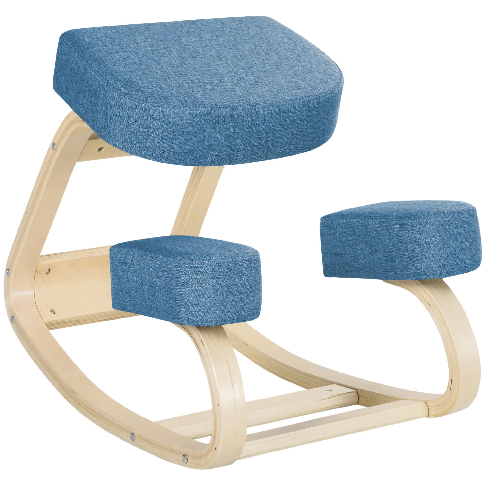Ergonominė kėdė kelio atramai, reguliuojamo aukščio, iki 120 kg, mėlyna