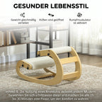 Ergonominė kėdė klūpėjimui, 6 padėčių reguliuojama, kreminė