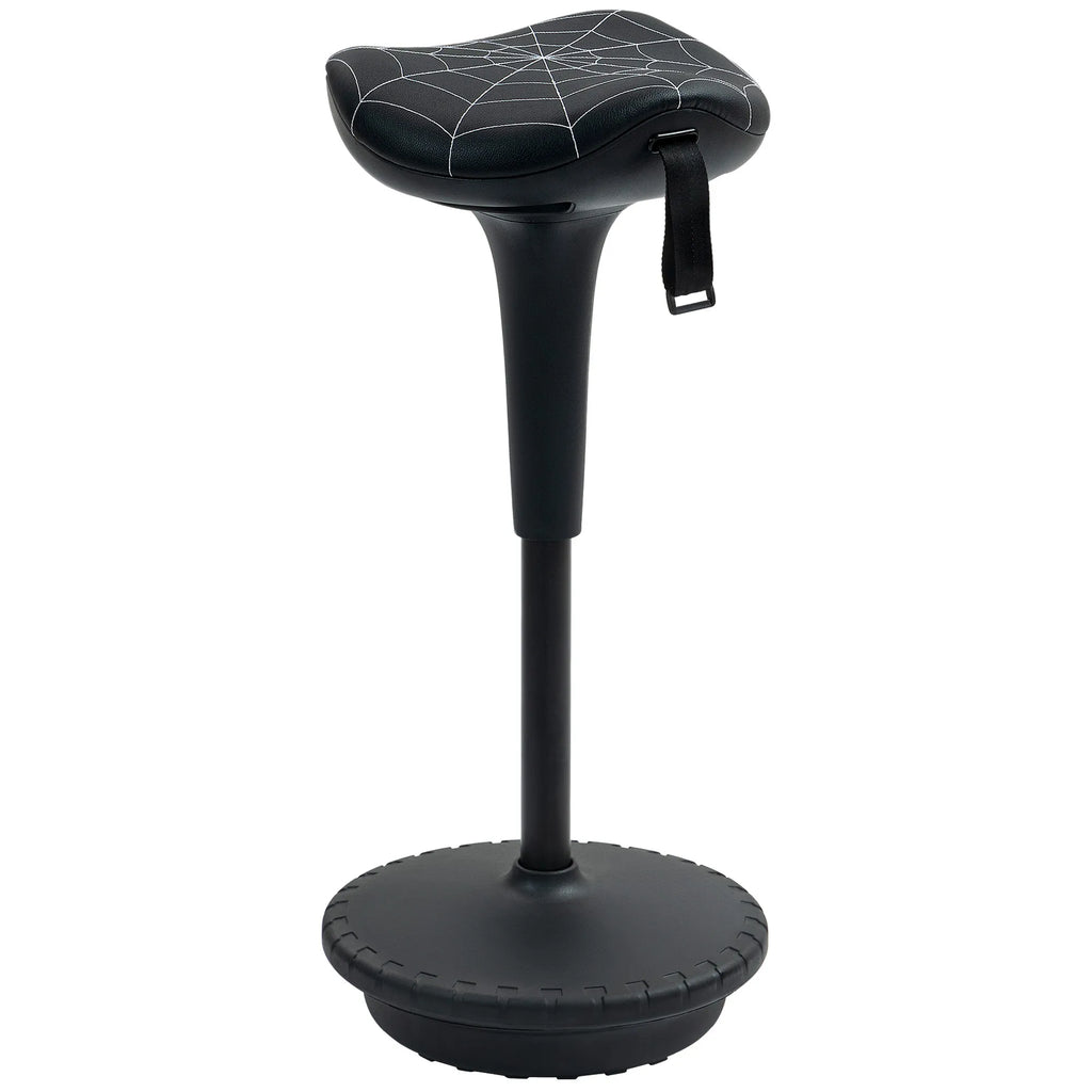 Ergonominė kėdė stovimam darbui, reguliuojamo aukščio, iki 125 kg, pasukama, juoda