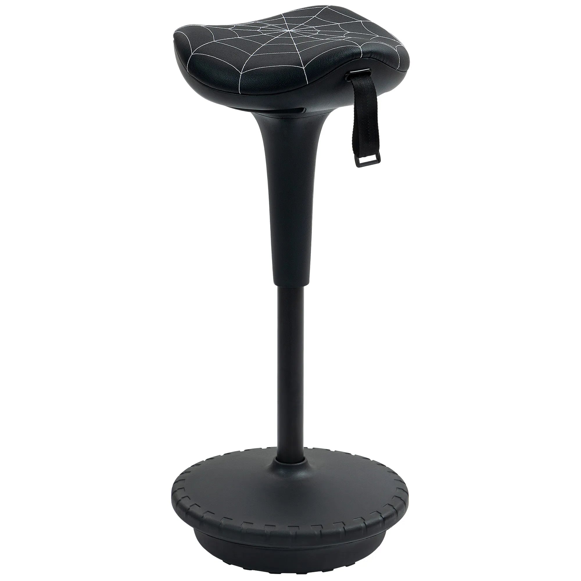Ergonominė kėdė stovimam darbui, reguliuojamo aukščio, iki 125 kg, pasukama, juoda