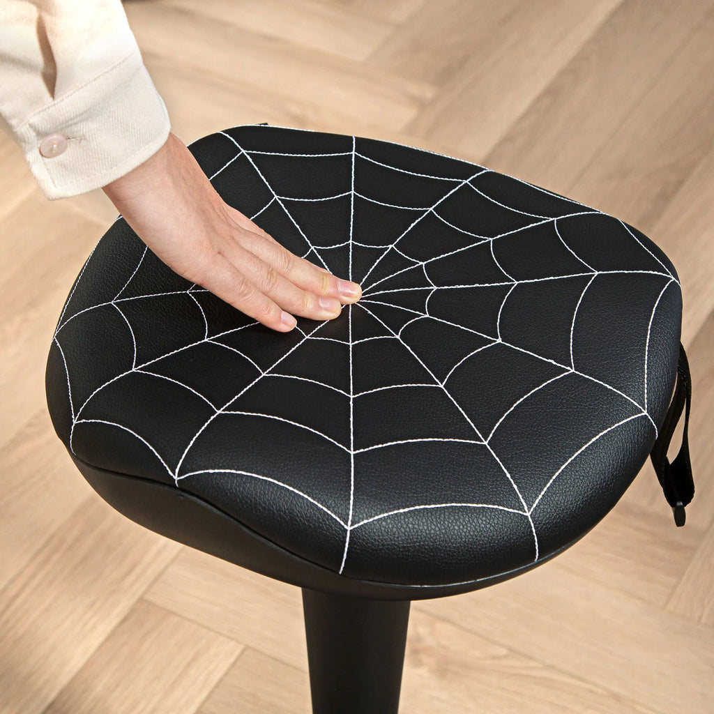 Ergonominė kėdė stovimam darbui, reguliuojamo aukščio, iki 125 kg, pasukama, juoda
