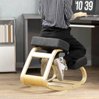 Ergonominė kelių kėdė, reguliuojamas aukštis, iki 120 kg, juoda