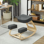 Ergonominė klūpėjimo kėdė iki 120 kg, pilka