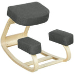 Ergonominė klūpėjimo kėdė iki 120 kg, pilka