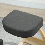 Ergonominė klūpėjimo kėdė iki 120 kg, pilka