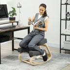 Ergonominė klūpėjimo kėdė iki 120 kg, pilka