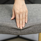 Ergonominė klūpėjimo kėdė, medinė, pilka