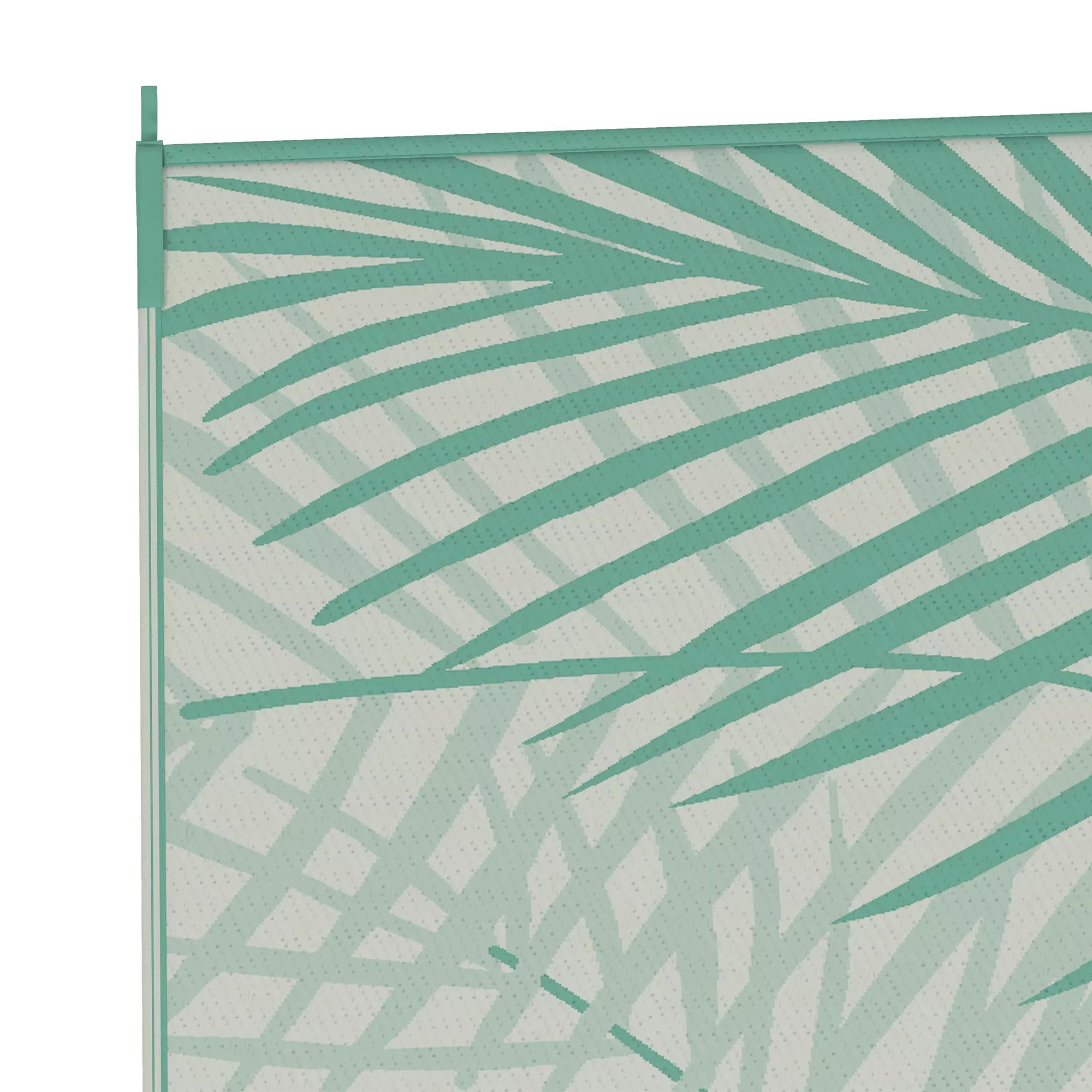 Lauko kilimas Terasos kilimas, atsparus atmosferos poveikiui, modernus dizainas, 365 cm x 274 cm x 0,3 cm, žalias + kreminis