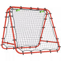 Reguliuojami ir sulankstomi futbolo vartai, metaliniu rėmu, 100 x 68-95 cm, raudoni