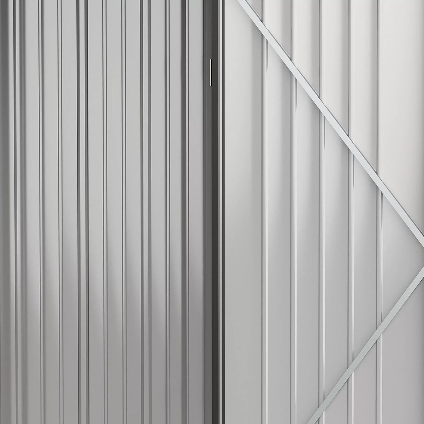 Sodo ir įrankių namelis, užrakinamos durys, atsparus oro sąlygoms, su lentynomis, 161,5 cm x 94,5 cm x 196 cm, Juodas