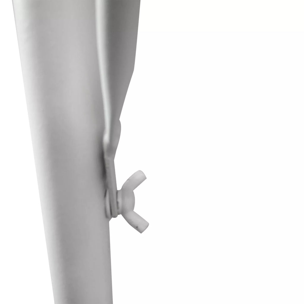 Balkono pakabinamas stalas 3 pakopų aukščio reguliuojamas pakabinamas stalas iš metalo, atsparus atmosferos poveikiui Balkono stalas Pagalbinis stalas balkono turėklams Terasos turėklams Pakabinamas stalas 60 x 56 cm, baltas
