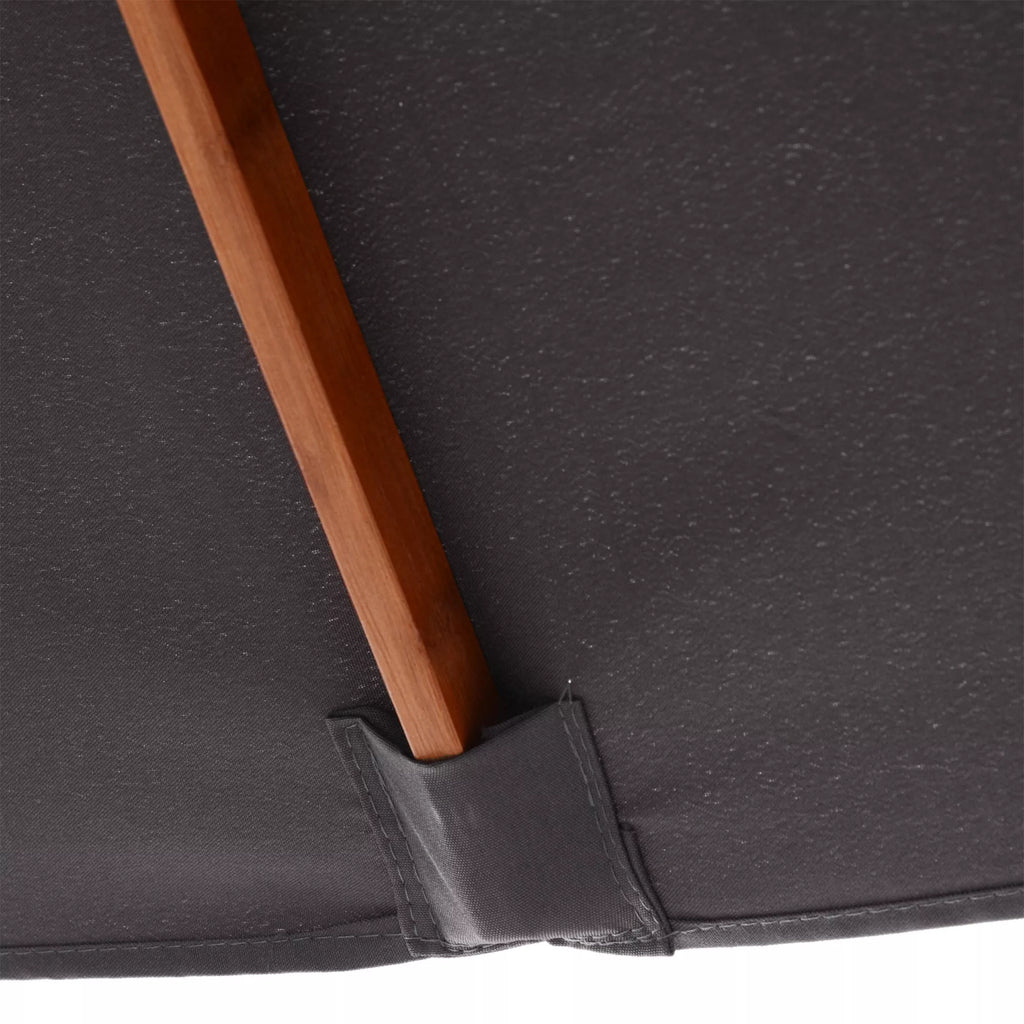 Skėtis nuo saulės 200 x 150 x 235 cm Sulankstomas sodo skėtis, reguliuojamas 3 pakopomis, stačiakampis, atsparus vandeniui ir UV spinduliams, skirtas paplūdimiui, balkonui, terasai, sodui, tamsiai pilkos spalvos.