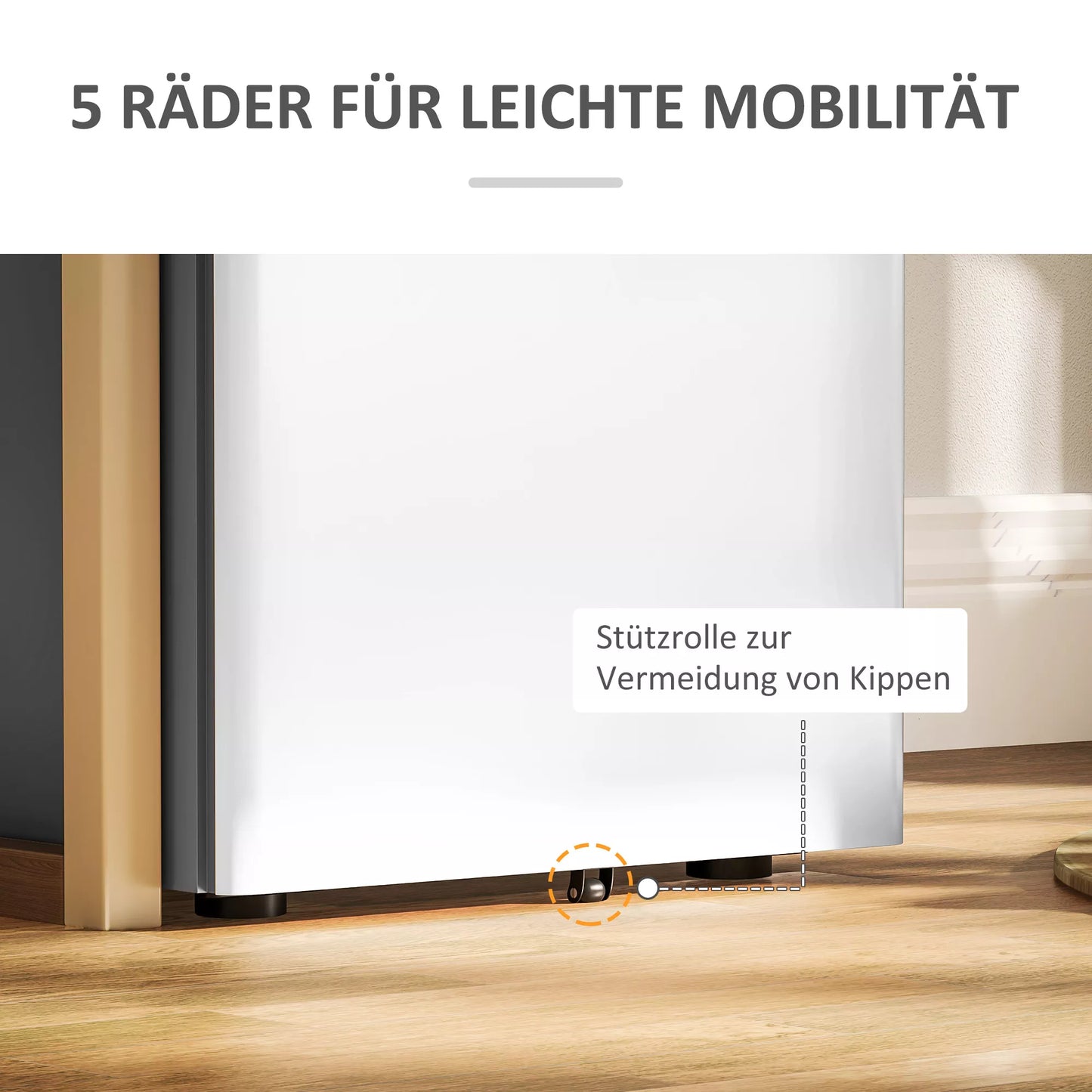 Failų spinta, mobilus stalčių blokas, 3 stalčiai ir pakabinamos segtuvų sistemos, užraktas, plieninė korpusas, 39x48x59 cm, balta+pilka