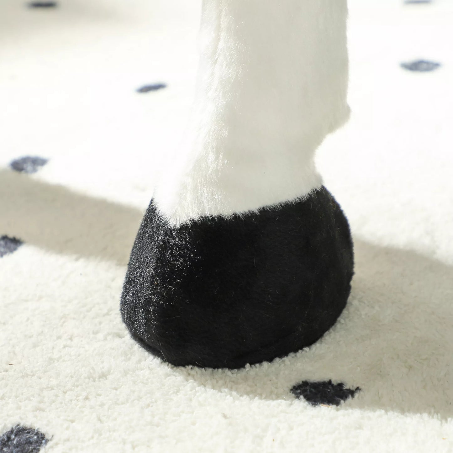 Sūpynės su garso efektais, minkšta oda, skirtos 3–8 metų vaikams, 85 x 28 x 60 cm, rudos/kreminės spalvos