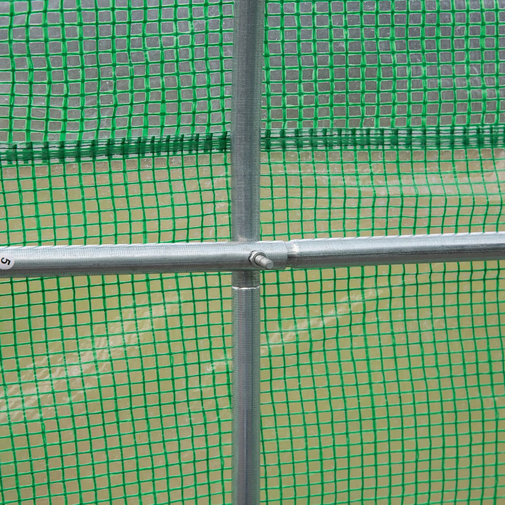 Plėvelės šiltnamis Plėvelės šiltnamis Šiltnamis Ankstyvųjų daržovių šiltnamis Augalų namelis Pomidorų namelis Dvišlaitis stogas  350L × 300B × 200H cm