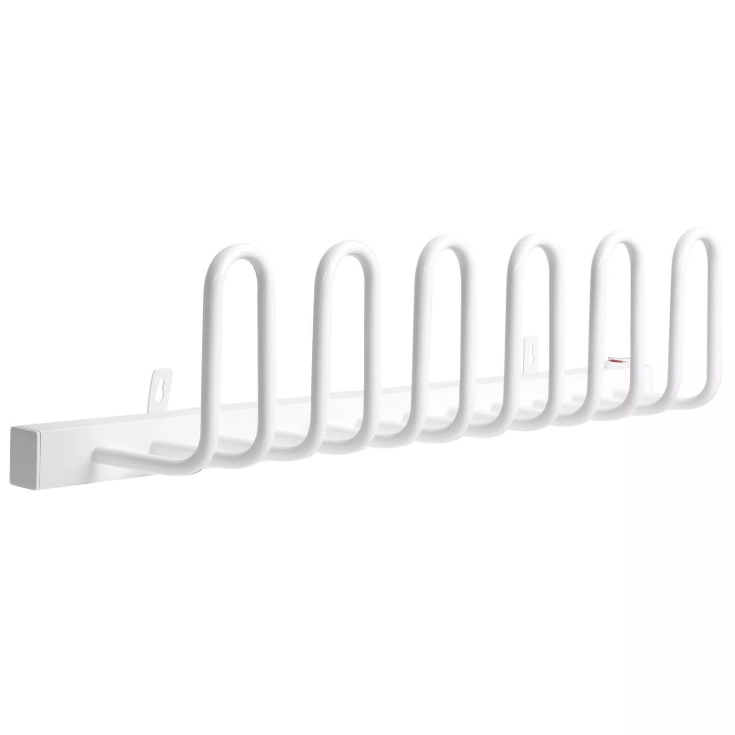 Batų džiovintuvas, elektrinis, temperatūra iki 55 °C, montuojamas ant sienos, plieninis, baltas, 76 x 13 x 17 cm