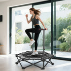 Fitneso batutas su reguliuojama rankena, 104 cm, iki 120 kg, juodas